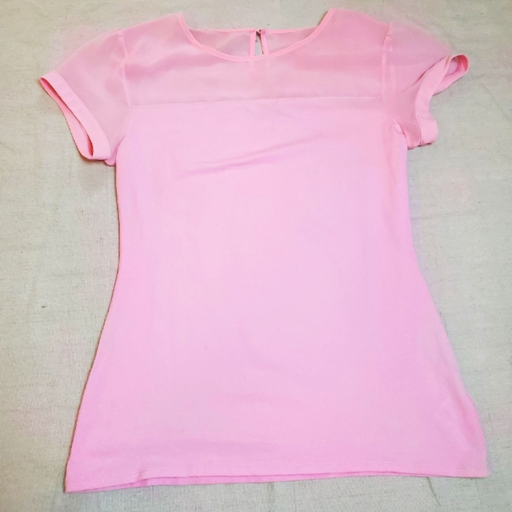 Express short sleeved blouse sheer top